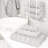 100% Cotton 3 Piece Turkish Bath Towel Set,  Super Soft and Absorbent Darcelle Collection-1059447434