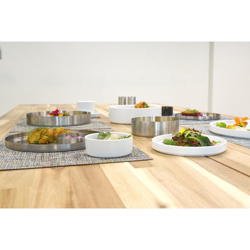 Assiette hors-d’œuvres Canvas, H 0,5 po x l 9 po x P 9 po