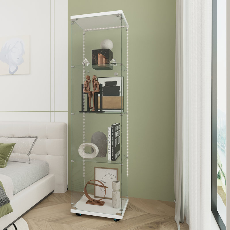 Vitrine en verre trempé, Blanc