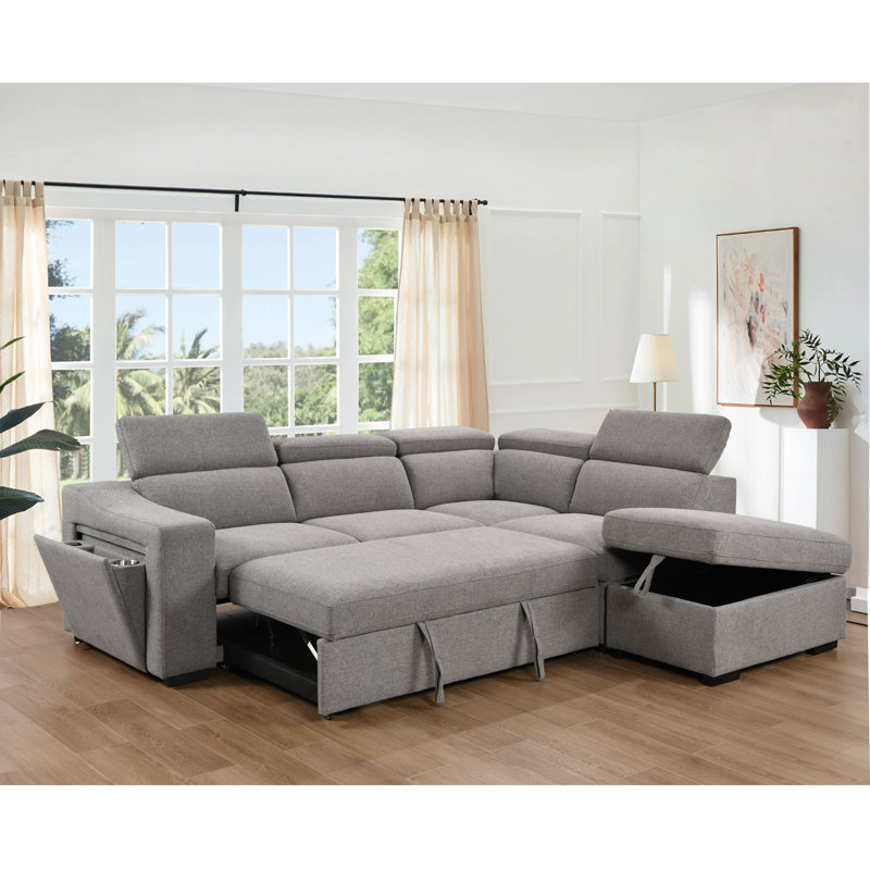 Canapé modulaire en L de 105 po Kelemen