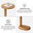 Veta Solid Wood C-shaped End Table-1916876922
