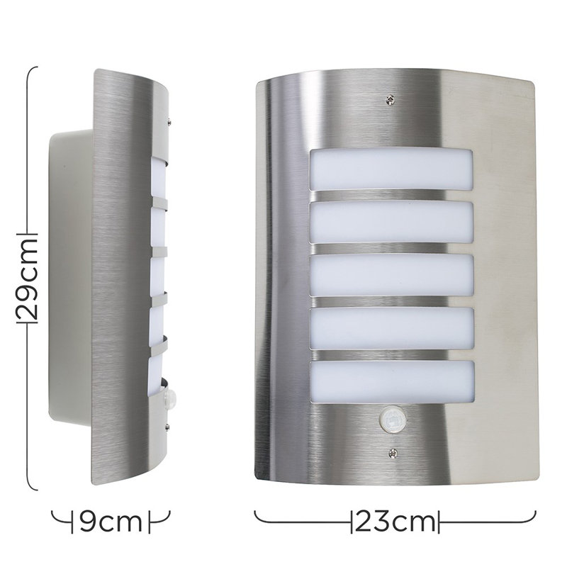 Chiswick Silver Outdoor Bulkhead Light, 3000K, Yes