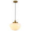 Luminaire suspendu pour îlot de cuisine en verre à 1 lumière Rutland-1251429122