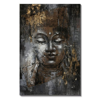 Bouddha 50% peint à la main