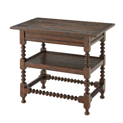 Althorp - Victory Oak End Table with Storage