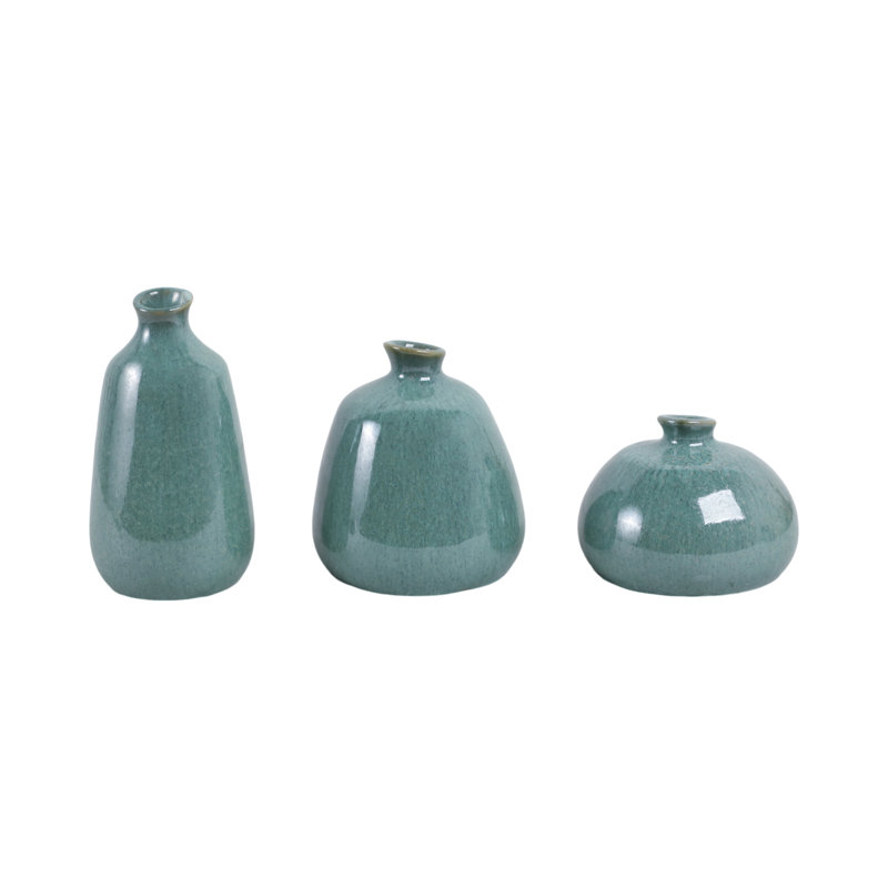 Ensemble de 3 vases en céramique Corvallis 5 7/9 po