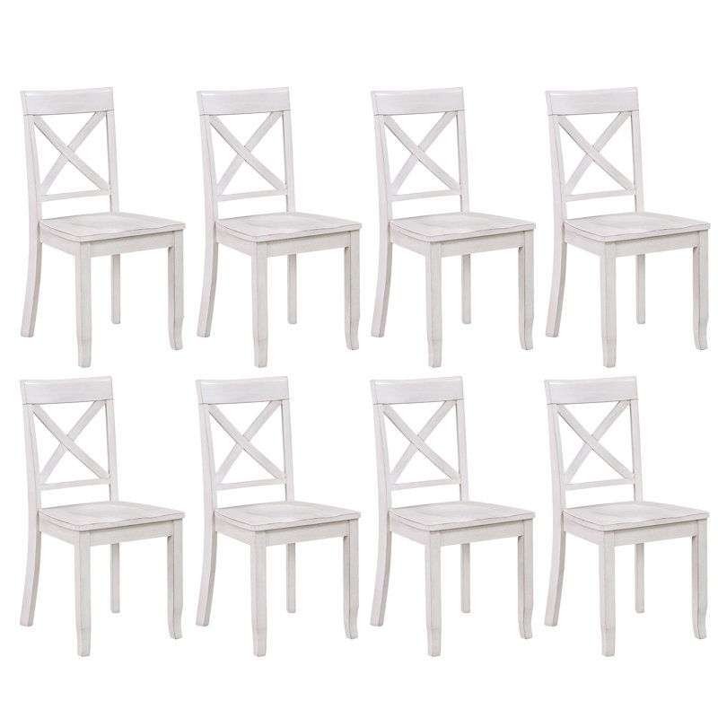 Chaises de salle à manger Bronxton, Blanc, 8