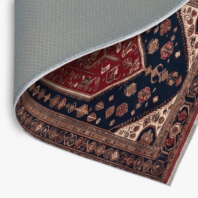 Tapis turc intérieur et extérieur brun, Rectangulaire 2 pi x 3 pi