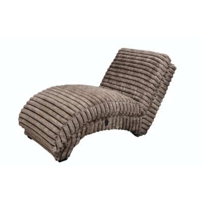 Flexora Chocolate Fabric Chaise