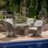 Anastacio 4 - Person Patio Conversation Set with Cushions