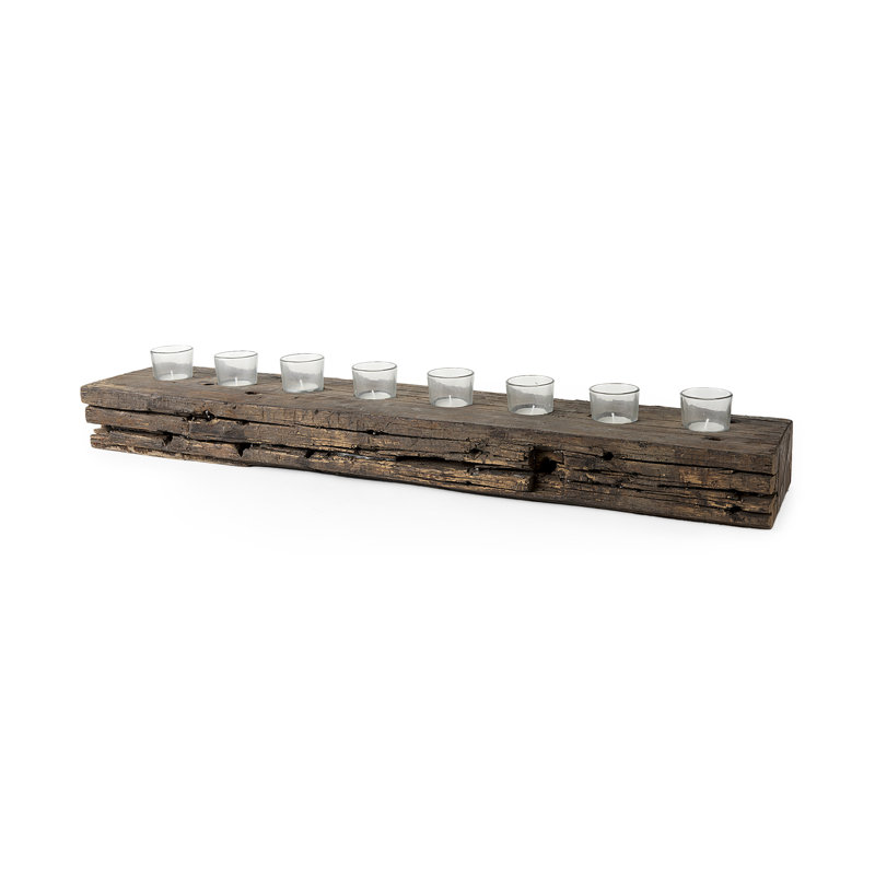 Lakara Wood Votive Holder