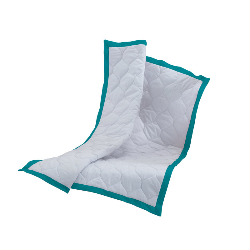 Jupe de lit de bébé comforter, Aigue-marine