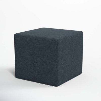 21" Linen Upholstered Ottoman