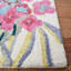 Tapis ivoire / rose en laine touffeté à la main Ariyanna-608581075