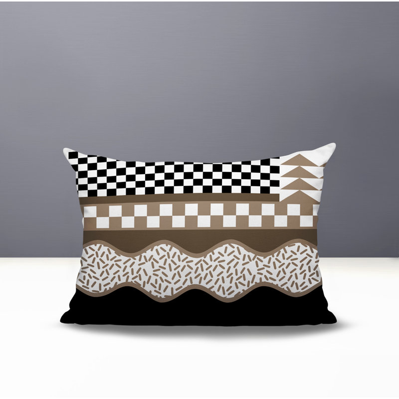 Coussin lombaire intérieur / extérieur Trix Abstract, Rectangle H 18 po x l 25 po