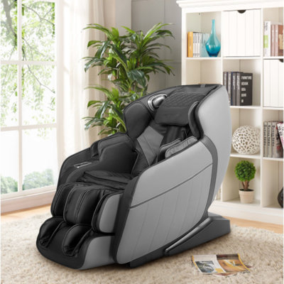 Fauteuil de massage inclinable électrique en similicuir