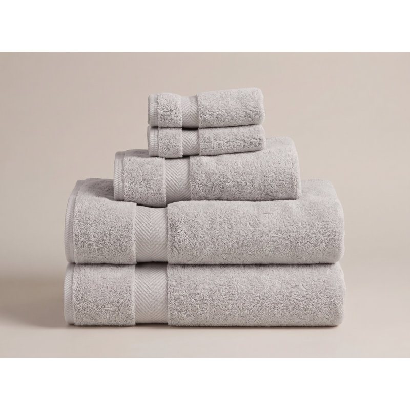 Rane 6-Piece Cotton Towel Set, Charcoal