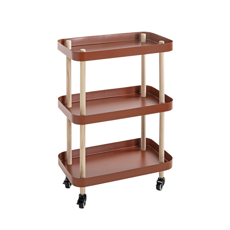 Aleyda Tray Top End Table, Red