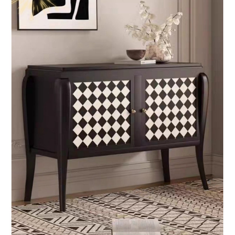 Retro Style Double Door Porch Cabinet Accent Cabinet