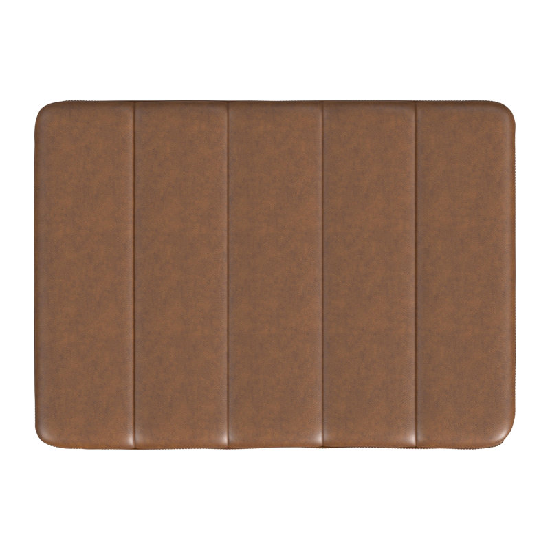 HomePop Homepop Theodore Small Ottoman - Faux Leather