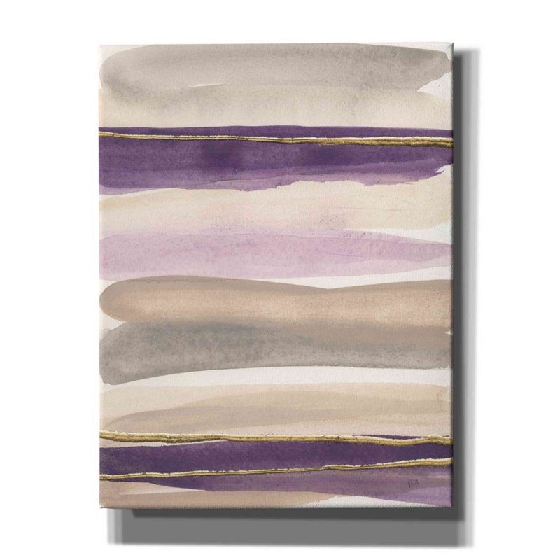 «Gilded Amethyst I Crop» par Chris Paschke - impression sur toile tendue, H 34 po x l 26 po x P 1,5 po