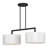 Ackley 2 Light Black Large Linear Chandelier-1271283660