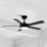 Ventilateur de plafond moderne à intensité variable de 48 po avec 3 lumières à DEL CCT, moteur CC réversible à 6 vitesses, minuterie, télécommande et contrôle d'apps
