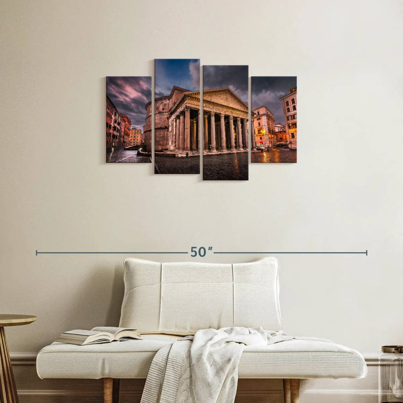 Nicci Pantheon At Piazza Della Rotonda, 22" H x 36" W