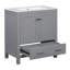 Meuble-lavabo avec lavabo simple, 2 portes à fermeture douce et 1 tiroir-106757332