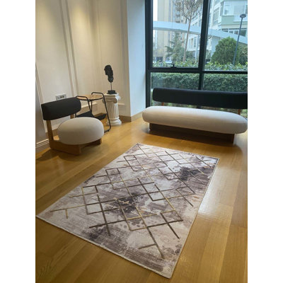 Tapis rectangulaire 2 pi 7 po x 6 pi 7 po Kalkedon