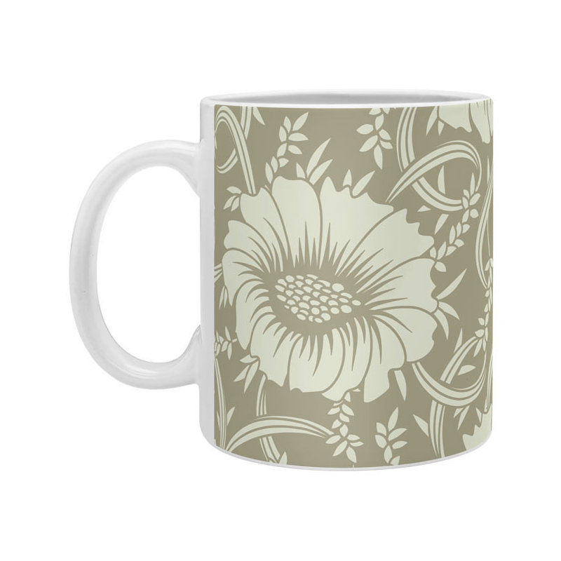 Grande tasse à café floral rêve