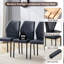 Ensemble de 12 chaises de salle à manger rembourrées en polyuréthane à dossier vertical-46003063-46003057