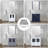 Versatile Bathroom Vanity With Side Cabinets And Multiple Accessories