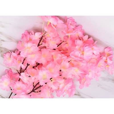 Peach Blossom Arrangement in Vase