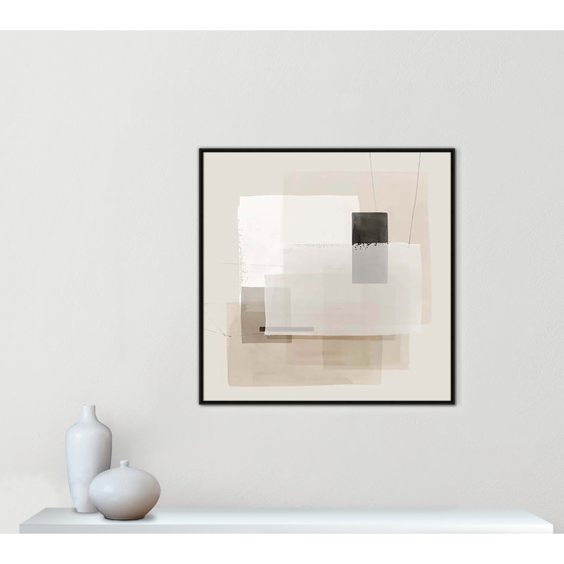«Mystical Momentum II» par Hazel J, H 41,5 po x l 41,5 po x P 2 po, Cadre flottant espresso