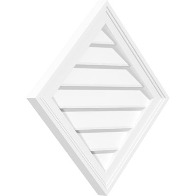 Ekena Millwork PVC Wall Louver / Gable Vent