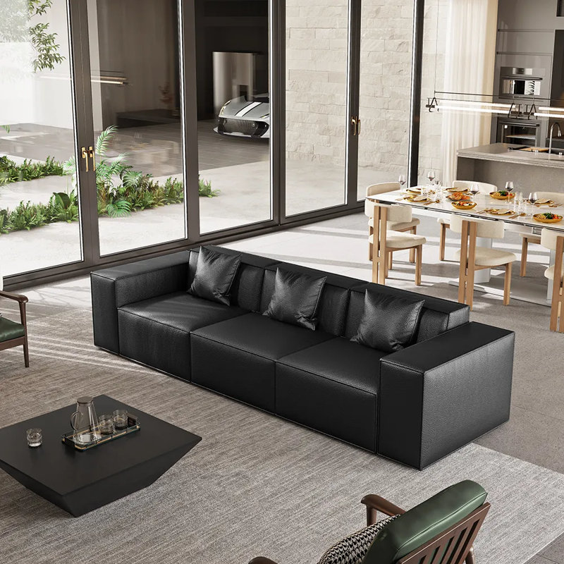 Canapé 115,75 po, Noir