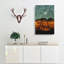 Moon Over The Mountains In Italy - Wrapped Canvas-56664434