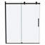 Porte de douche coulissante simple sans cadre de 55 à 59 po x H 75 po avec verre transparent-91270651
