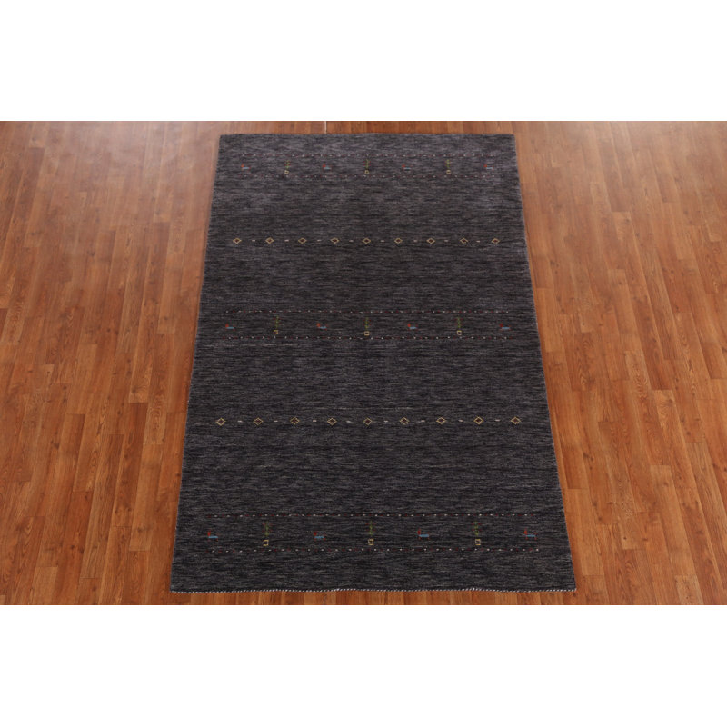 Tapis tribal en laine de style Gabbeh 5 x 8