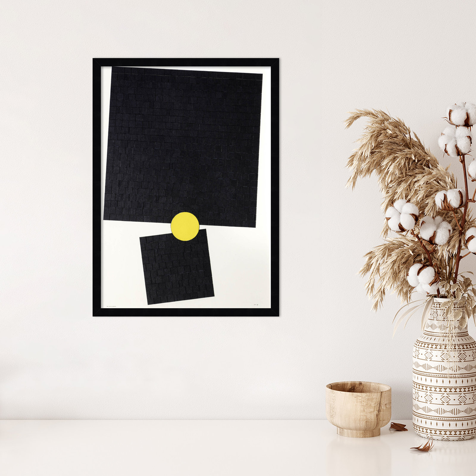 Her Divine Fulcrum Print by Alex Dunn, 25" H x 18" W x 1" D, Black