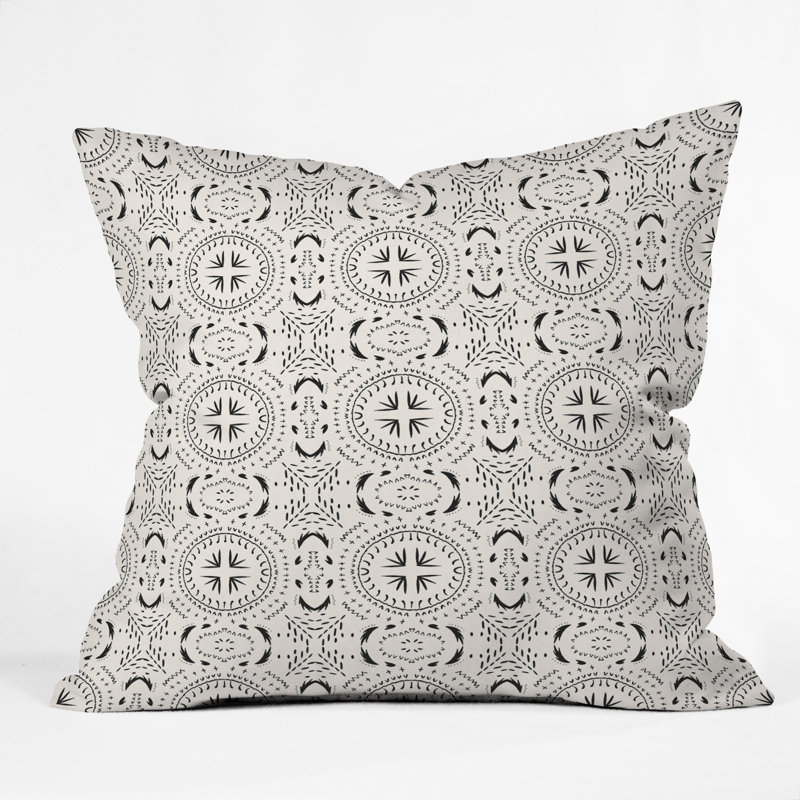 Coussin décoratif en carreaux holli zollinger mandala, 20 po x 20 po
