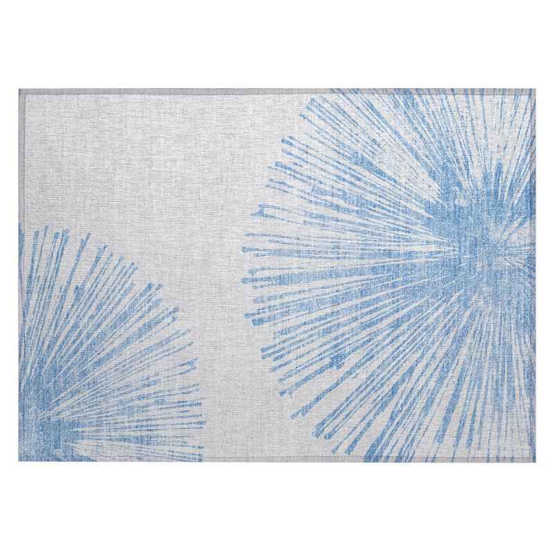 Abstract Indoor / Outdoor Rug, Rectangle 1'8" x 2'6"