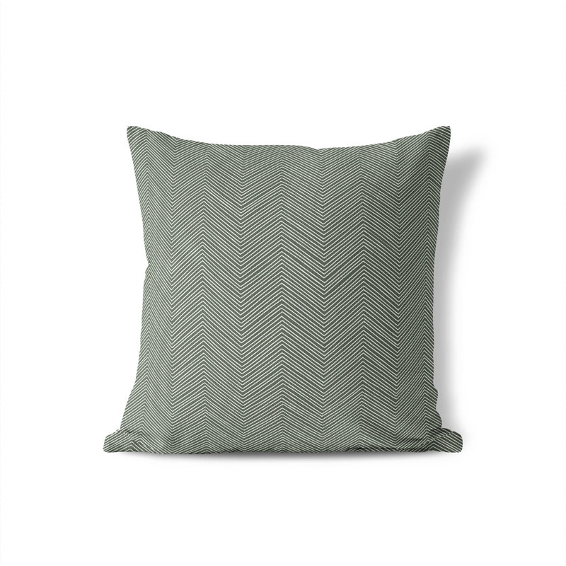Coussin Chevy, H 26 po x l 26 po, Chimichurri / vert