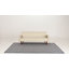 Tapis intérieur / extérieur à motif géométrique pour terrasse Roxie, bleu marine / ivoire-501806175