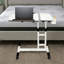 Table de bout à hauteur réglable, table d'ordinateur mobile avec plateau inclinable pour le bureau à domicile et la chambre à coucher