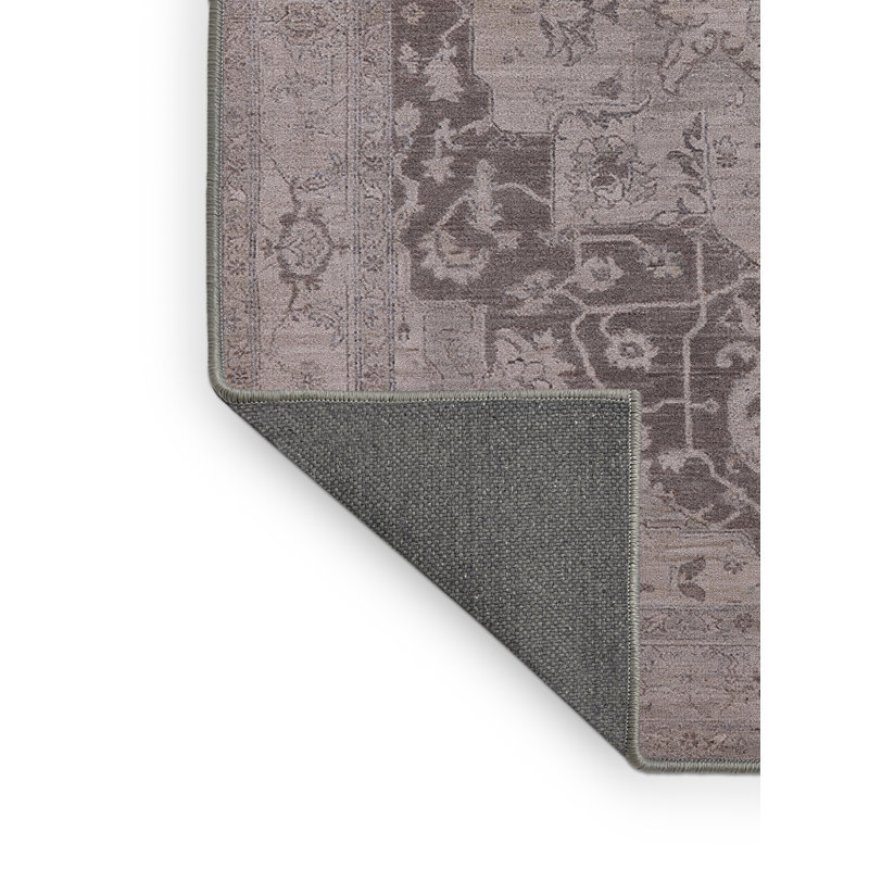 Tapis oriental gris Kusan, Tapis de couloir 2 pi x 5 pi