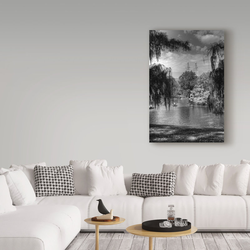 Avisha «Central Park Lake», reproduction de photo sur toile tendue, H 19 po x l 12 po