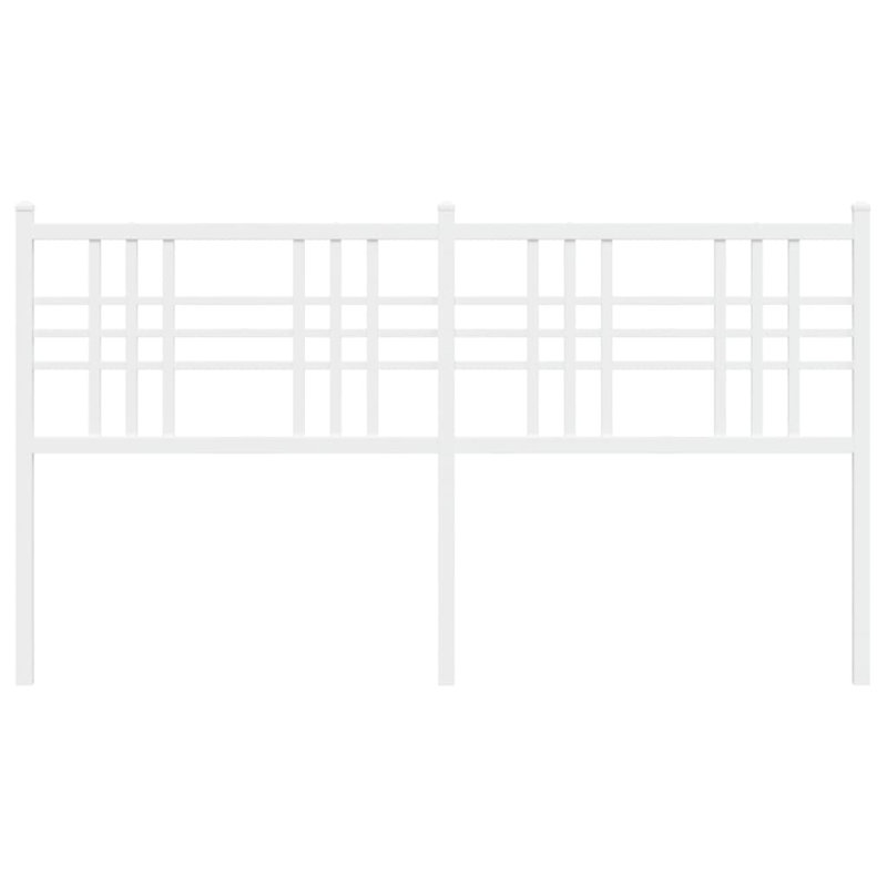 Meyana Metal Headboard, White, Kingsize - 160 x 200 cm
