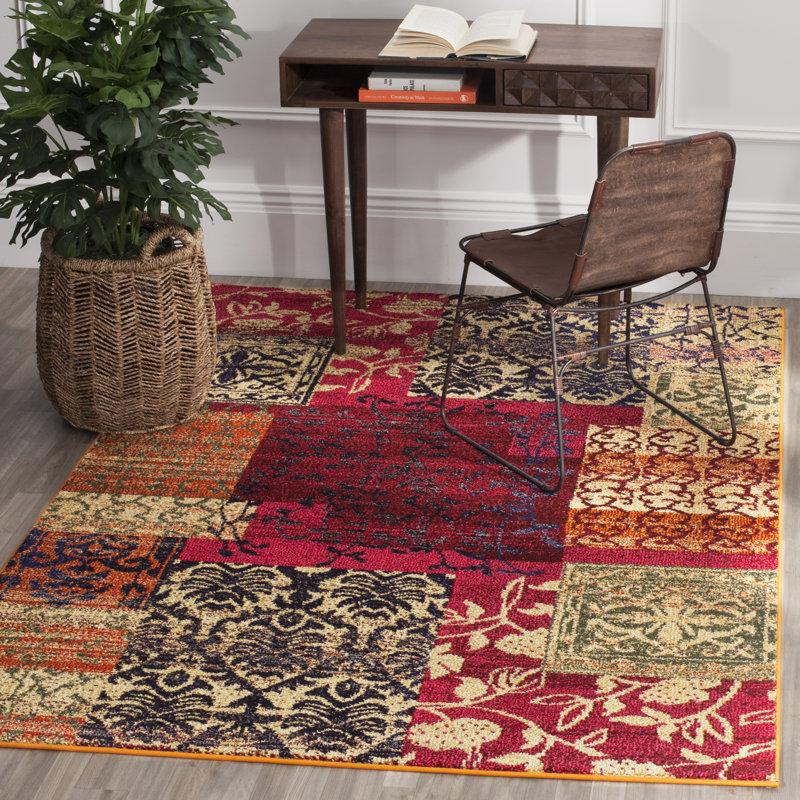 Joaquin Patchwork Hand Woven Area Rug, Rectangle 155 x 231 cm